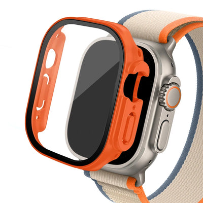 Glass+ Cover For Apple Watch case Ultra 2 49mm smartwatch Bumper+Screen Protector Tempered iwatch series apple watch Accessories