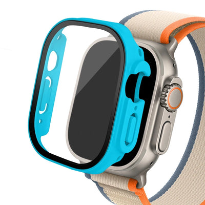 Glass+ Cover For Apple Watch case Ultra 2 49mm smartwatch Bumper+Screen Protector Tempered iwatch series apple watch Accessories