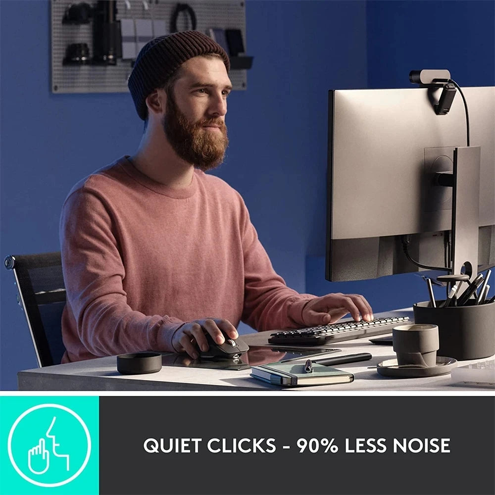 Original Logitech MX Master 3S /MX Master 3 Wireless Mouse 8000 DPI Auto-Shift Scroll Wheel Wireless Bluetooth Mouse Office Mice