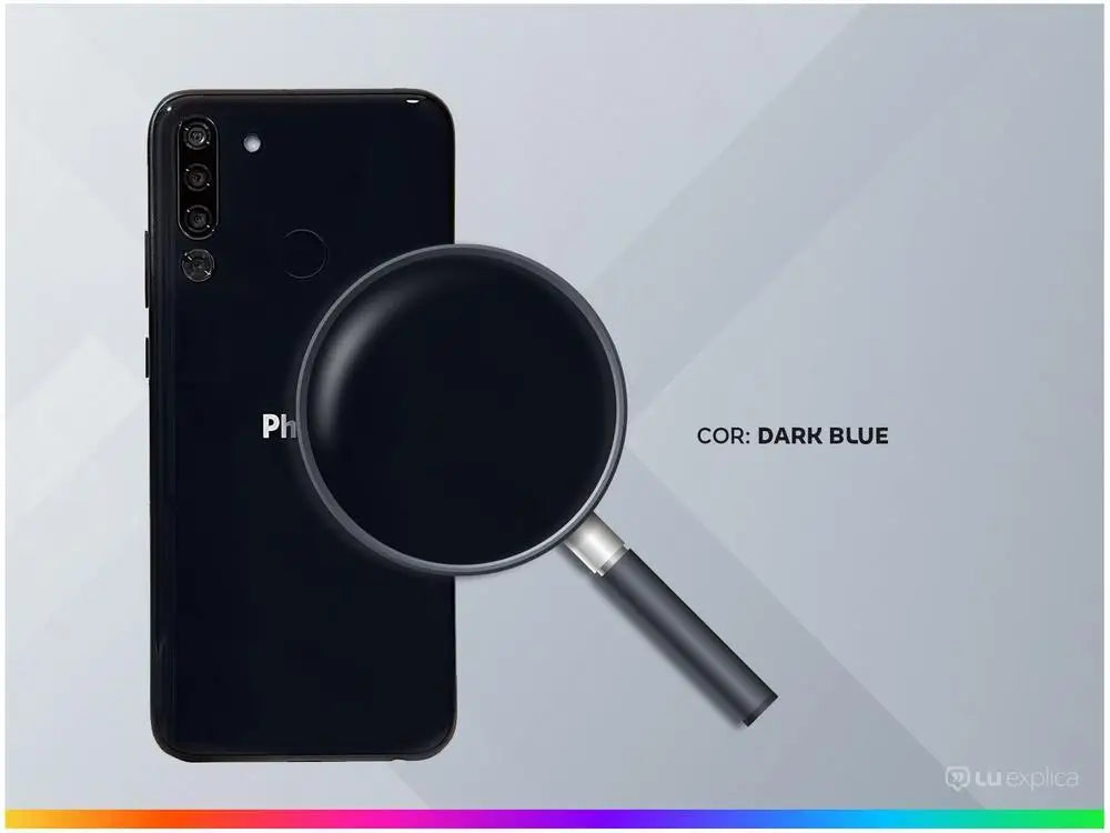 Smartphone Philco Hit P12 128GB Dark Blue 4G 4GB RAM Screen 6,52 ”Camera. Quad + Selfie 8MP