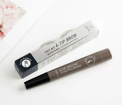 5 Colors Microblading Eyebrow Pen Waterproof Liquid Eyebrow Pencil Long Lasting Eyebrow  Pen 4 oints eyebrow pen Cosmetics