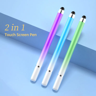 Universal 2 In 1 Stylus Pen For iOS Android Touch Pen Drawing Capacitive Pencil For iPad Samsung Xiaomi Tablet Smart phone