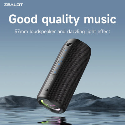 ZEALOT S49PRO 20W Portable Bluetooth Speaker Sound Box Portable IPX6 Waterproof Outdoor Stereo Music Subwoofer Party Speaker