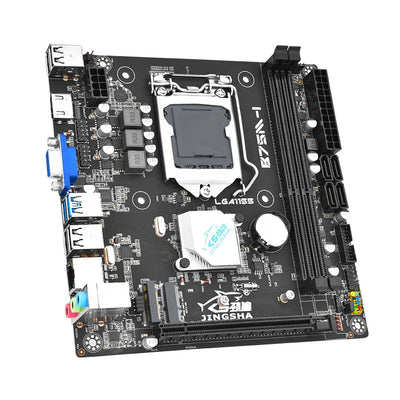 JINGSHA B75M-I mini itx LGA 1155 motherboard set with intel i5 3570 CPU + 2*8GB RAM DDR3 Kit motherboard combo diy computer