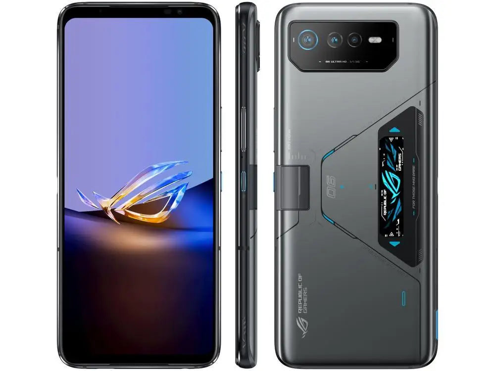 Smartphone Asus Rog Phone 6D Ultimate 512GB Grey 5G Mediatek 16GB RAM 6,78 "Camera. Triple + Selfie 12MP Dual Chip